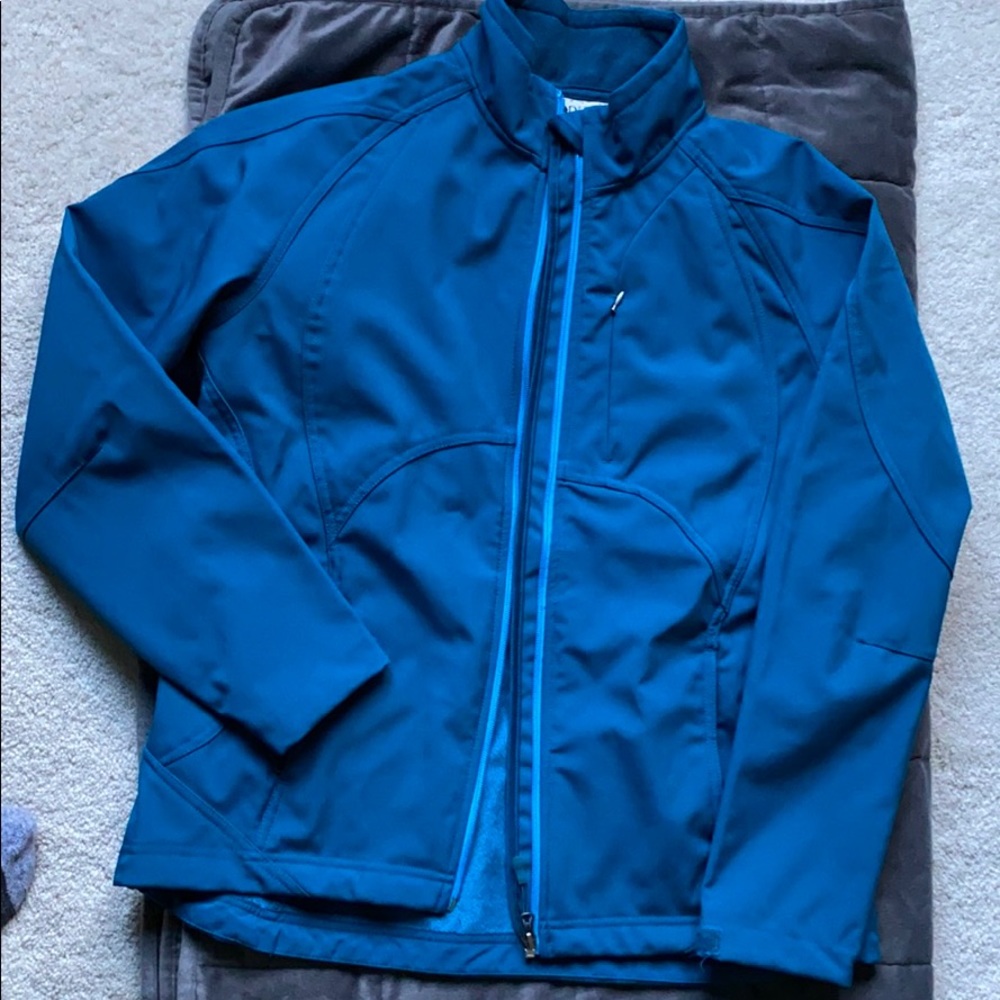 Double diamond teal jacket plush lining  nwot